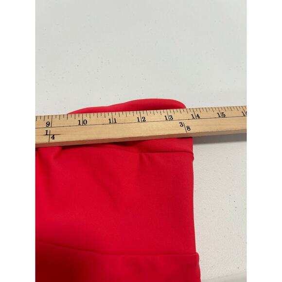 Susana Monaco Twist Front Strapless Maxi Dress Watermelon Size S‎ Side Split NWT - Picture 11 of 12